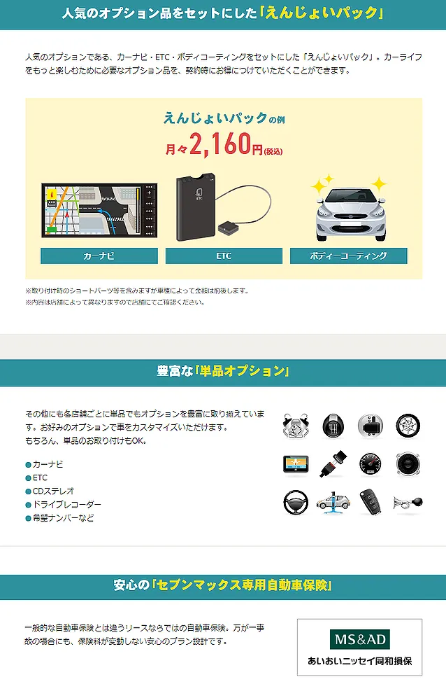 東京都足立区　自動車販売│カーナビ・ETC・ドライブレコーダーなど、車両オプションが自由に選択できる