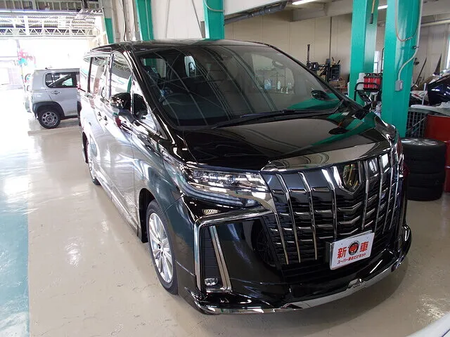 海津市　新車トヨタ　アルファード　カーフィルム貼り付け施工