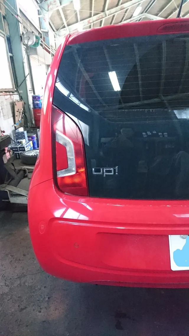 VW・UP アップ（AACHY）車検整備作業。 半田市 Bosch Car Service 巽自動車