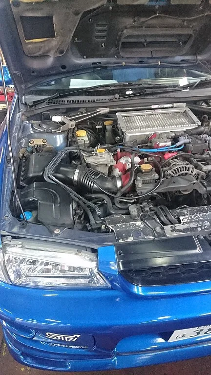 スバル・インプレッサＷＲＸ　車検整備にてご入庫頂きました。