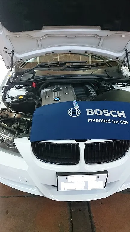BMW3シリーズ(E90) ボッシュ・バッテリー＆オルタネーター診断＆車両ダイアグ点検、他。