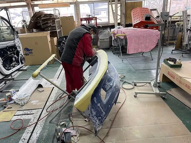 持込みフロントバンパー修理 ホンダ S2000│鈑金塗装 坂東市