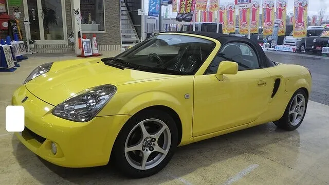 トヨタ MR-S 左ドア クォーターパネル リアバンパー キズヘコミ修理 車