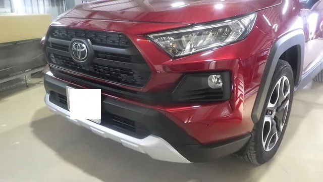 トヨタ RAV4 スキッドプレート 色変え 塗装 大阪 泉州 泉佐野 貝塚