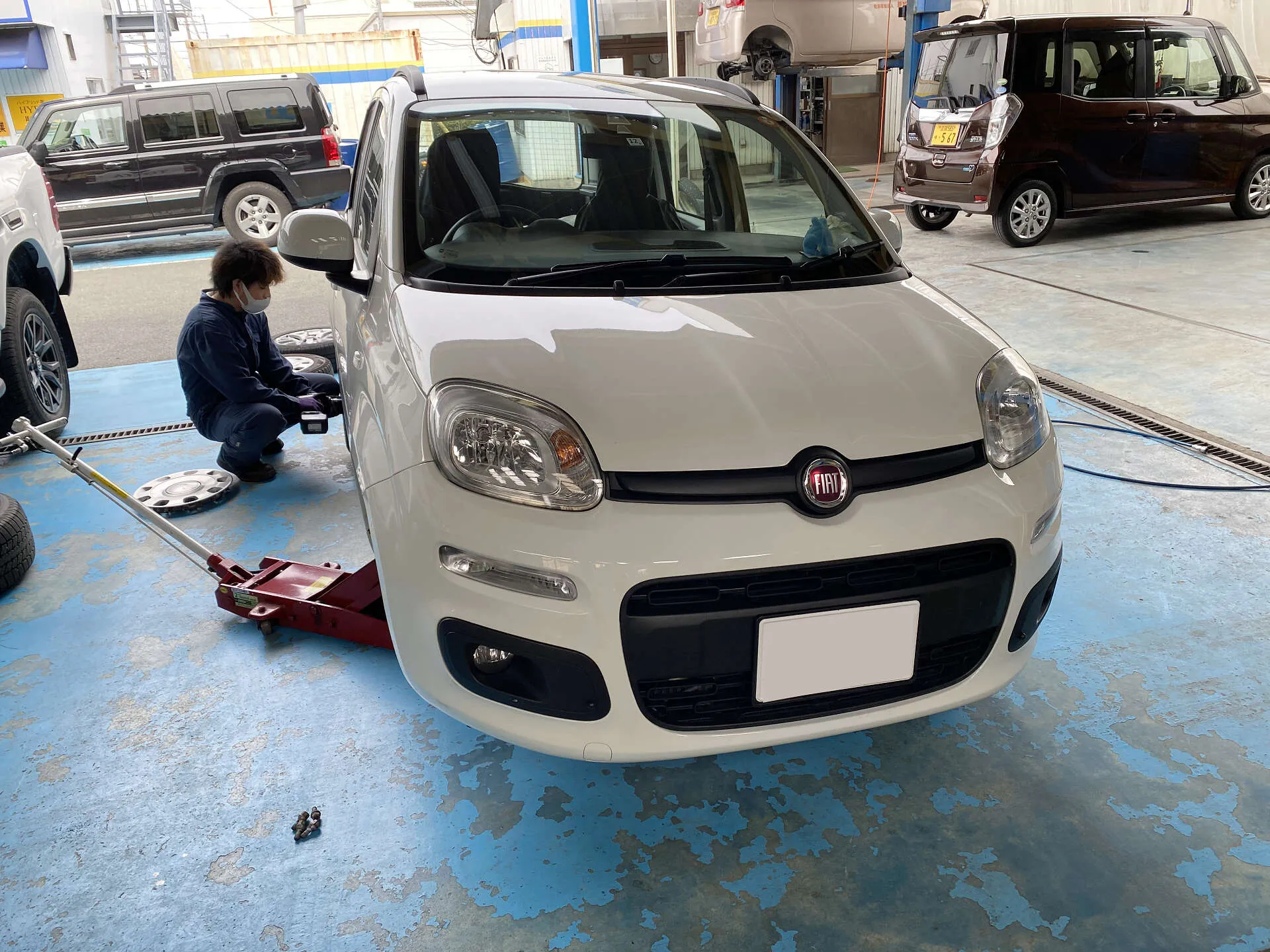 FIAT パンダ エンジンオイル交交換│高島市 輸入車修理