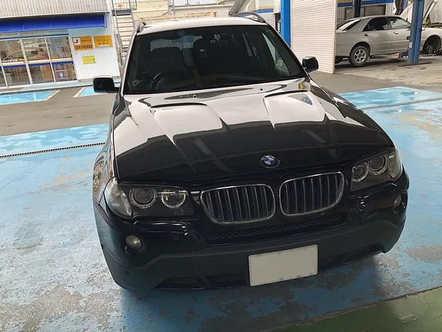 BMW X3　エンジン警告灯点灯修理　O2センサー交換・エアークリーナー交換　費用：120,000円（税込）│輸入車修理　大津市