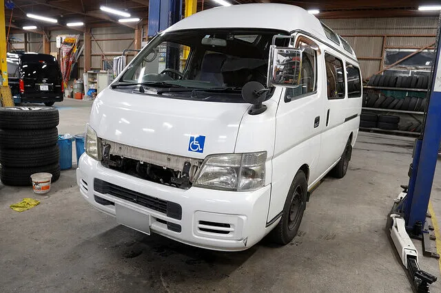 日産 キャラバン　エアコン修理　ヒーターコア清掃　福祉車両│車修理　田川郡川崎町