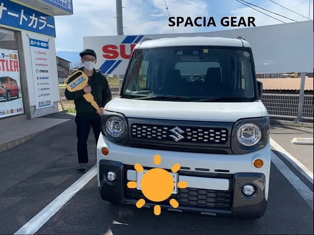 上田市のA様に新車のスズキ・スペーシアギアを納車させていただきました！