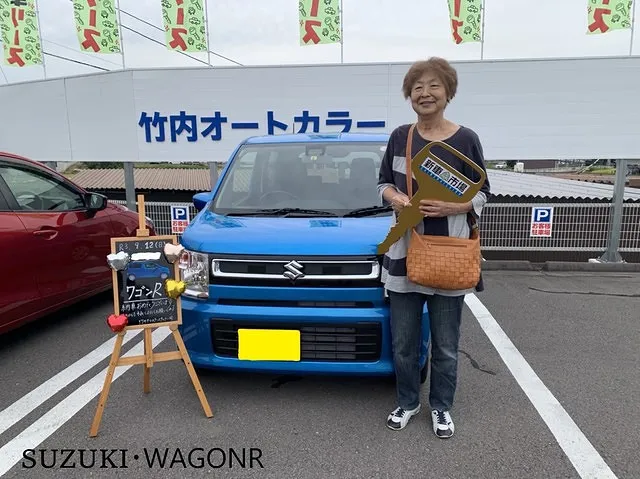 青木村のT様に新車のSUZUKI・ワゴンRを納車させていただきました！