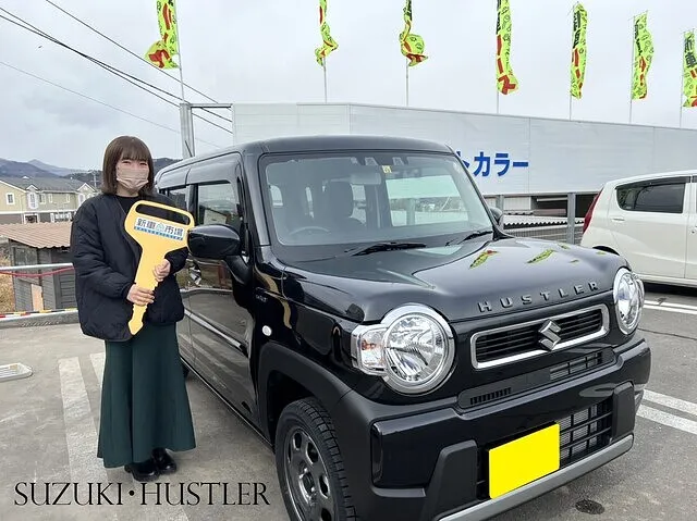 上田市のY様に新車のSUZUKI・HUSTLERを納車させていただきました！