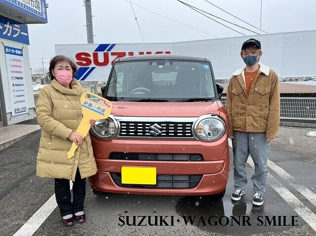 上田市のK様に新車のSUZUKI・SMILEを納車いたしました！