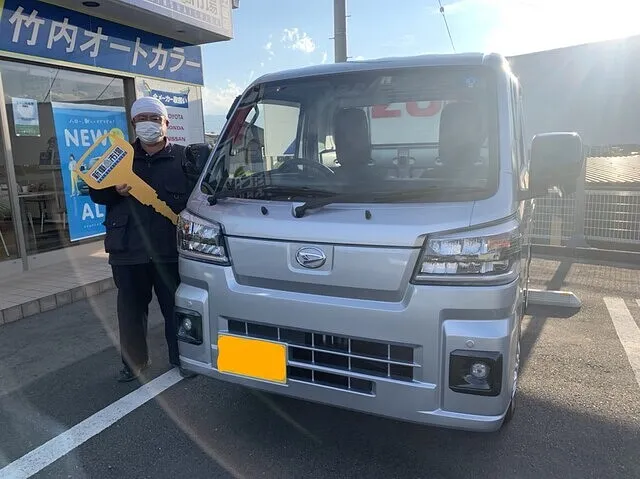 上田市のT様に新車のDAIHATSU・HIJETを納車させていただきました！