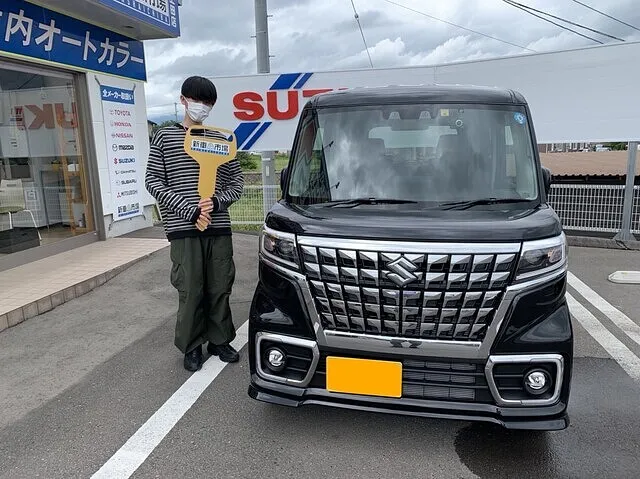 上田市のT様に新車のSUZUKI・スペーシアを納車いたしました！