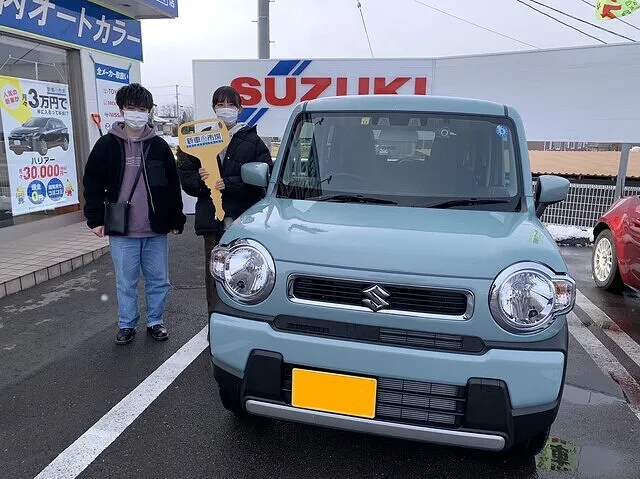 上田市のK様にSUZUKI・HUSTLERを納車いたしました！