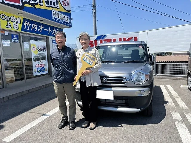 上田市K様に新車のSUZUKI・クロスビーを納車いたしました！