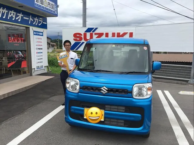 上田市のＯ様に新車のスズキ・スペーシアを納車させていただきました！