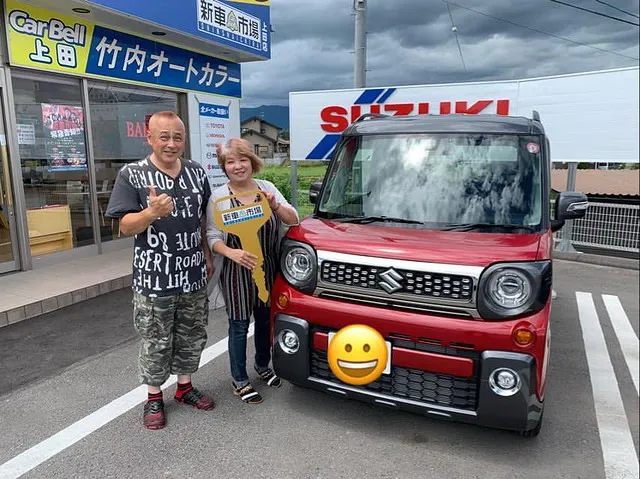 坂城町のＫ様に新車のスズキ・スペーシアを納車させていただきました！