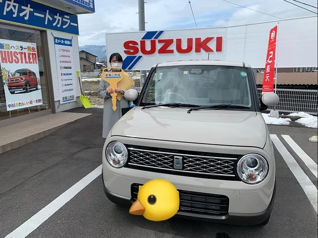 上田市のM様に新車のスズキ・ラパンを納車いたしました！