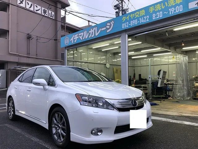尾張旭市　ガラスコーティング　レクサスHS２５０