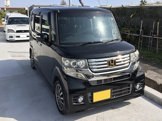 沖縄　南城市　車検　NBOX（JF1）ウルトラ車検　シロマッハCars