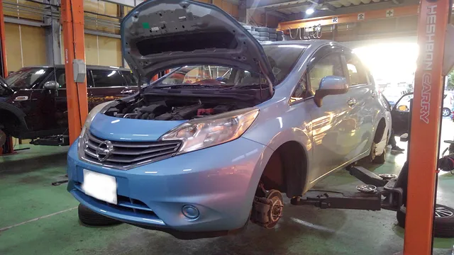 新潟市西蒲区　Y様　日産ノート　車検整備