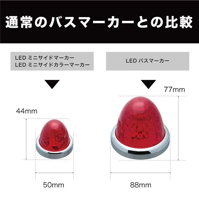 LED ミニサイドカラー マーカーランプ 零（ZERO） 532751-532762 大阪