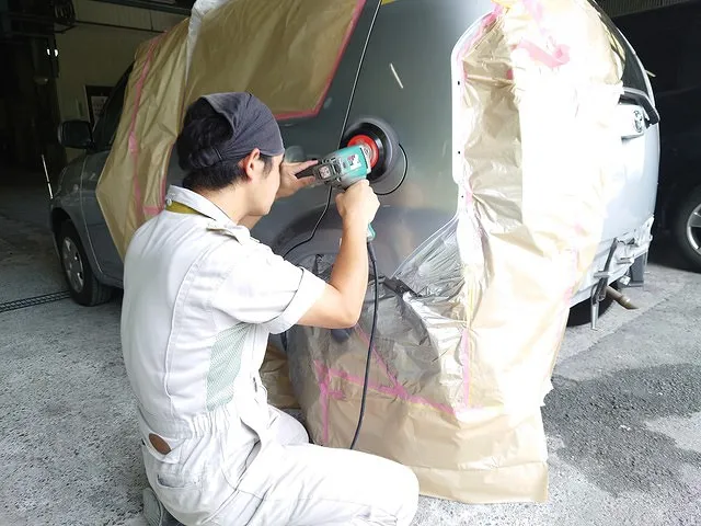 クォーターパネル・リアドア傷修理 トヨタ パッソ | 中津川市