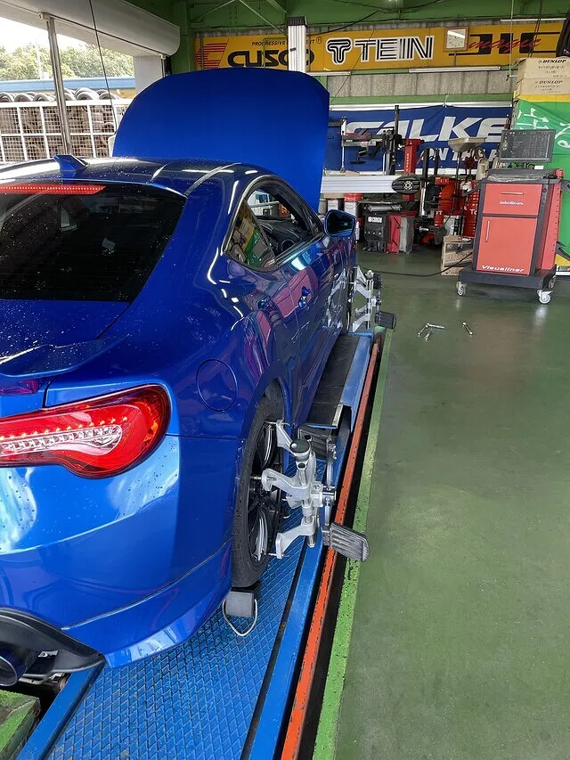 スバル　BRZ　アライメント　調整　島根　大田