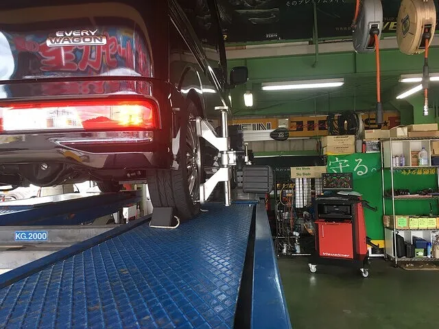 スズキ　エブリィ　アライメント　調整　島根　大田