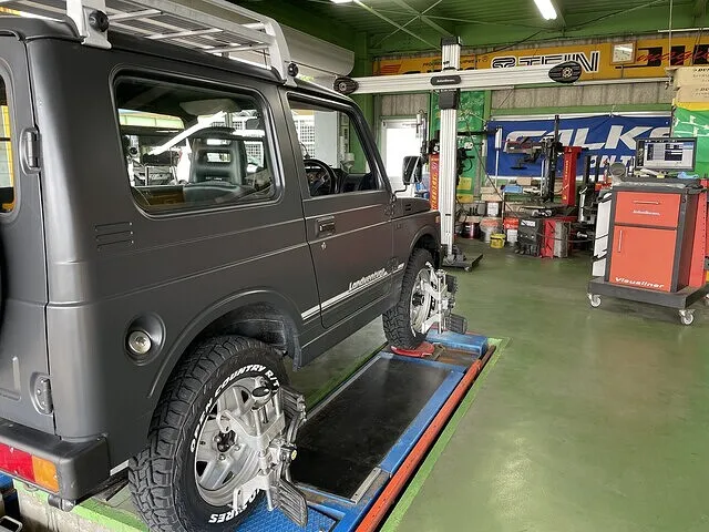スズキ　ジムニー　アライメント　調整　島根　大田