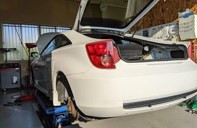 セリカ TEINテイン 車高調キット取り付け パーツ 持ち込み  福岡 北九州 小倉 ワイズガレージ
